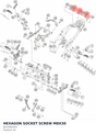 Diagram preview: HEXAGON SOCKET SCREW M8X30 (J912080303)