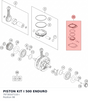 Diagram preview: PISTON KIT I 500 ENDURO (79730107110 I)