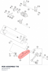 Diagram preview: ROD ASSEMBLY TIE (96334036133)
