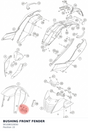 Diagram preview: BUSHING FRONT FENDER (90108010050)