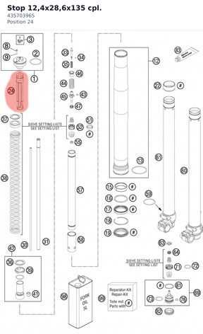 Diagram preview: Stop 12,4x28,6x135 cpl. (43570396S)