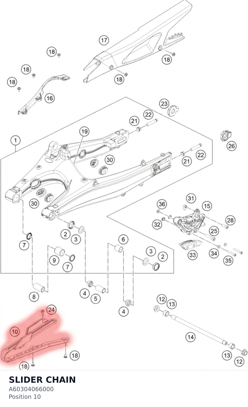 Diagram preview: SLIDER CHAIN (A60304066000)