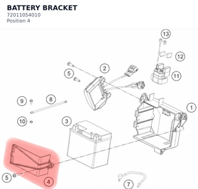 Diagram preview: BATTERY BRACKET (72011054010)