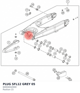 Diagram preview: PLUG  SFL12 GREY            05 (60004042000)