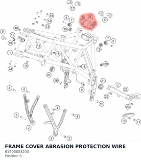 Diagram preview: FRAME COVER ABRASION PROTECTION WIRE (61903083200)