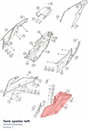 Diagram preview: Tank spoiler left (95808050000ABA)