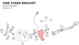 Diagram preview: SIDE STAND BRACKET (A61203028000)