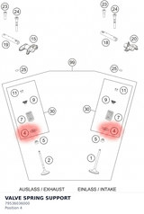Diagram preview: VALVE SPRING SUPPORT (79536036000)