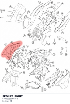 Diagram preview: SPOILER RIGHT (60308051000BFB)