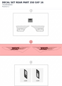 Diagram preview: DECAL SET REAR PART 350 SXF 16 (79208098000)
