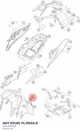 Diagram preview: NUT NYLOC FL-M5X0.8 (93014095000)