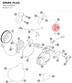 Diagram preview: SPARK PLUG (54331093310)