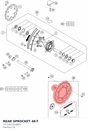 Diagram preview: REAR SPROCKET 48-T (7771015104801)