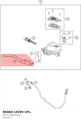 Diagram preview: BRAKE LEVER CPL. (A67513002044C1)