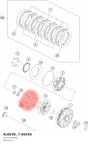 Diagram preview: SLEEVE, 7.95X35 (79232104000)