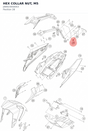 Diagram preview: HEX COLLAR NUT, M5 (J06923050053)