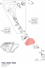 Diagram preview: FUEL HOSE TANK (79007017100)