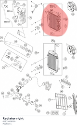 Diagram preview: Radiator right (61935008000)
