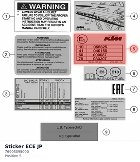 Diagram preview: Sticker ECE JP (76903095000)