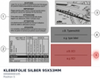 Diagram preview: KLEBEFOLIE SILBER 95X53MM (00040000105)