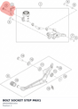 Diagram preview: BOLT SOCKET STEP M6X1 (J900000601403)