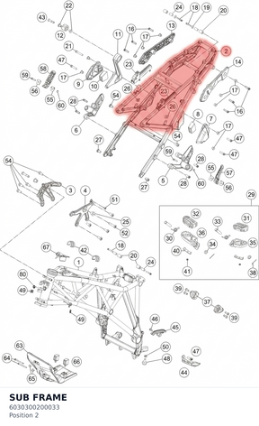 Diagram preview: SUB FRAME (6030300200033)