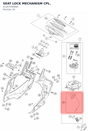 Diagram preview: SEAT LOCK MECHANISM CPL. (61307050000)