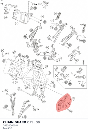 Diagram preview: CHAIN GUARD CPL. 08 (76530060044)