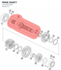 Diagram preview: MAIN SHAFT (76233001000)