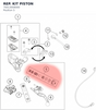 Diagram preview: REP. KIT PISTON (70013008000)
