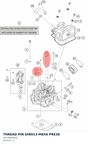 Diagram preview: THREAD PIN DIN913-M8X6 PRE30 (0913080060S)