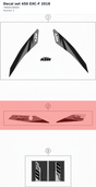 Diagram preview: Decal set 450 EXC-F 2018 (79608198006)