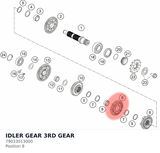 Diagram preview: IDLER GEAR 3RD GEAR (79033013000)