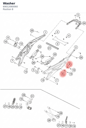 Diagram preview: Washer (69012060060)