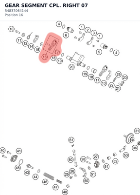 Diagram preview: GEAR SEGMENT CPL. RIGHT 07 (54837064144)