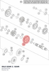 Diagram preview: IDLE GEAR 2. GEAR (60333012100)