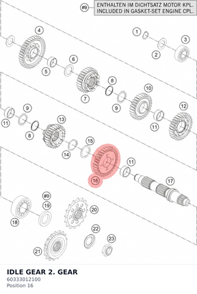 Diagram preview: IDLE GEAR 2. GEAR (60333012100)