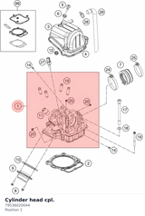 Diagram preview: Cylinder head cpl. (79536020044)