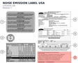 Diagram preview: NOISE EMISSION LABEL USA (LI23-619-13A)