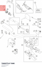 Diagram preview: THROTTLE TUBE (76702013050)