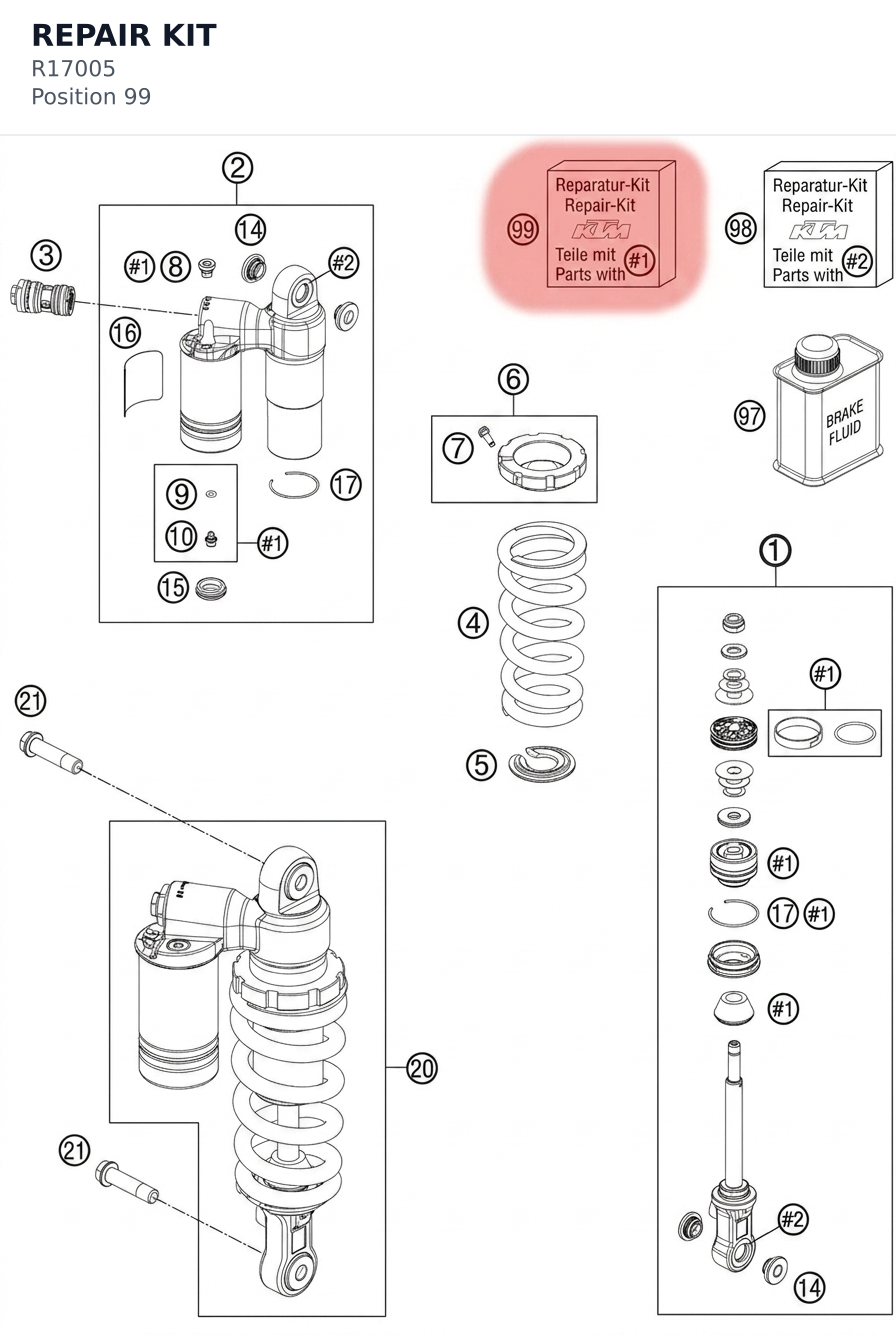 Diagram preview: REPAIR KIT (R17005)