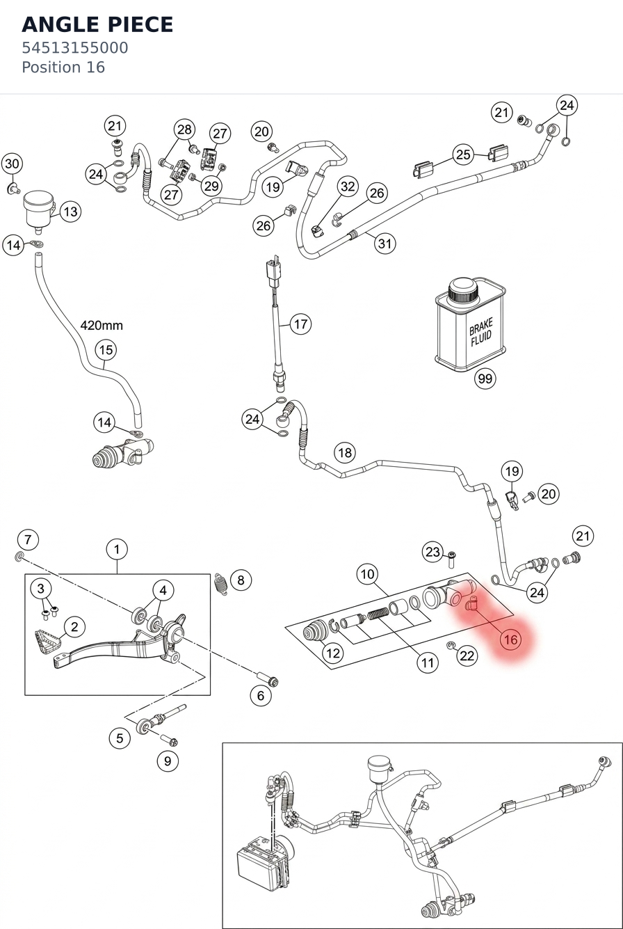 Diagram preview: ANGLE PIECE (54513155000)
