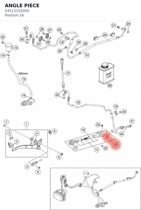 Diagram preview: ANGLE PIECE (54513155000)