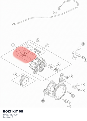 Diagram preview: BOLT KIT 08 (69013082000)