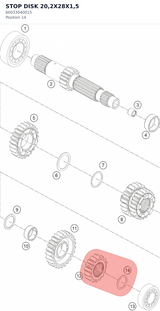 Diagram preview: STOP DISK 20,2X28X1,5 (60033040015)