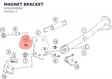Diagram preview: MAGNET BRACKET (93503029000)