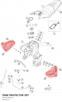 Diagram preview: TANK PROTECTOR SET (A67507025011)