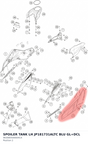 Diagram preview: SPOILER TANK LH JP181731ALTC BLU GL+DCL (96308050000HCA)