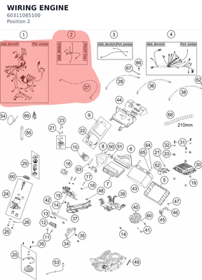 Diagram preview: WIRING ENGINE (60311085100)