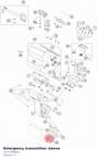 Diagram preview: Emergency transmitter sleeve (76712084002)